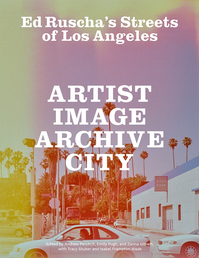 Cover of Ed Ruscha's Streets of Los Angeles, published by the Getty Research Institute